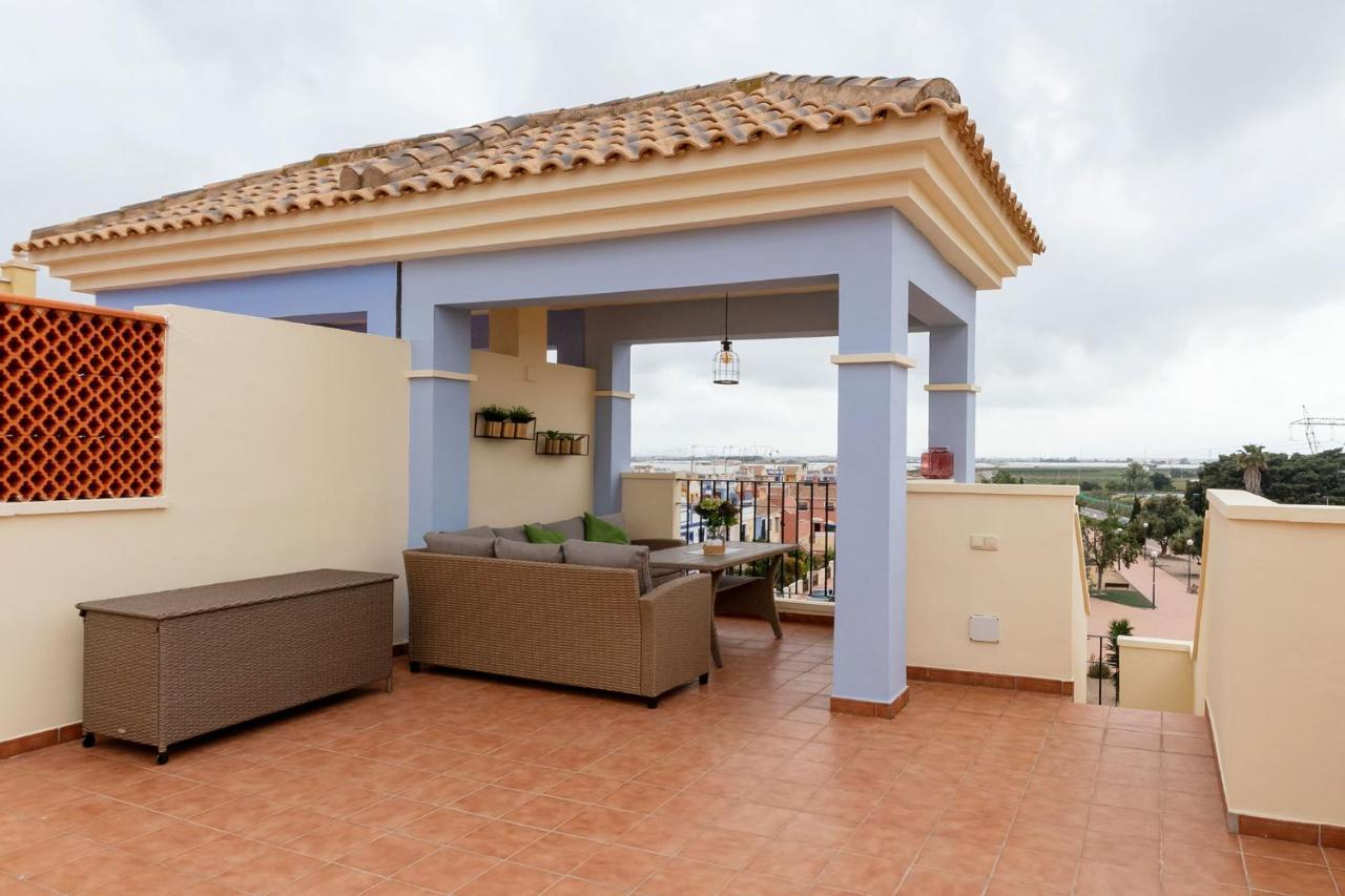 Апартаменты Atico Con Terraza-Solarium Y Piscina 4-6 Personas Wifi A/C Рода Экстерьер фото